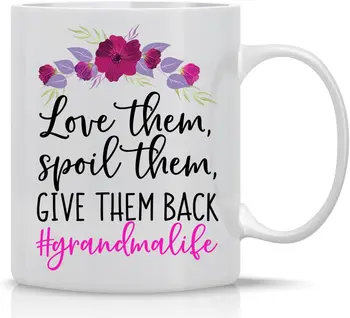 Sabojāt Viņiem, Dot Viņiem Atpakaļ GrandmaLive Keramikas Kafijas Krūze un Tējas Tase - Pasaulē Jums Ir Vecmāmiņa, Bet, Lai Ģimenes