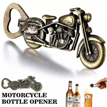 Bronzas Motociklu Formas Pudele Nazis Dāvana Vīriešiem Vintage Bārs, Alus Atvērēji Dāvanas Kastē Puse Virtuves Āra Sīkrīku P3K6