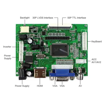 HD MI VGA 2AV LCD Kontrolieris Valdes Saderīgs Darbam Ar 8inch 800x600 PD080SL3 LCD Ekrāns