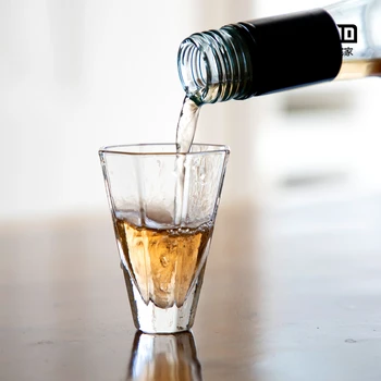 Caurspīdīgs Ziemeļvalstu Portatīvo Vienkārša Stikla Kārtu Viskija Glāzi Shot Alus Tējas Tase Uzstādīt Kokteili, Šampanieti Szklanki Mājas Dzīvi Tases