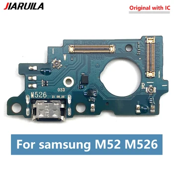 10 Gab. 100% Oriģināls Samsung M52 M526 USB Ports Uzlādes Doks Lādētāja Spraudnis Savienotāja Valdes Flex Kabelis