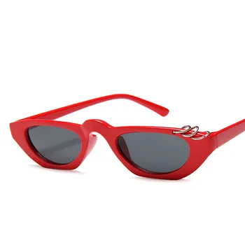 2023 Jaunu Vintage Cat Eye Saulesbrilles, Maza Kadru Retro Brilles UV400 Aizsardzība Briļļu Modes Moderns Streetwear Brilles