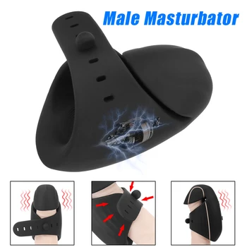 Glans Vibrējošais Massager Dzimumlocekļa Stimulācija Glans Vibrators Kavēšanās Ilgst Treneris Vīriešu Dick Masturbēt Regulēšana 8 Režīmi