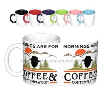 Rītiem Ir Kafijas Un Pārdomas Keramikas Krūzes Kafijas Tases Piena Tējas Krūze Lietas Rītiem Ir Kafijas Un