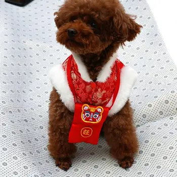 Diezgan Pet Tang Uzvalks Modes Drukāt Anti-Deformētas Suns Mētelis, Ķīniešu Stila Pet Tang Uzvalks