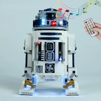 LED Light Komplekts R2-D2 75308 Star Kolekcija Robots, Celtniecības Bloki, Ķieģeļi, DIY (do it yourself, Rotaļlietas, Tikai Apgaismojumu Modeļa Nr.