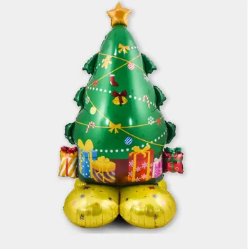 Milzu Ziemassvētku Eglīte, Santa Claus, Sniegavīrs Folijas gaisa Balons patstāvīgas 3D Alumīnija Baloni Ziemassvētku un Jaunā Gada Puse Apdare