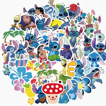50pc Disney Anime Dūriens Karikatūra Anime Rīcības Attēls Grafiti Uzlīme Bagāžas Skeitborda Ķivere Ģitāra DIY Dekoru Mazulis, Uzlīmes, Rotaļlietas