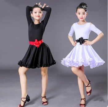 Meitenes Karnevāla Džeza dancewear kostīms Bērniem Mūsdienu latīņu Deju Grupa Deju Kleita Bērnu Deju kleitu valkāt drēbes Meitenēm