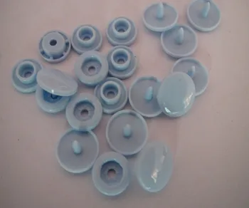 Bezmaksas piegāde 20 komplekti KAM snap pogu šūšanas baby krāsu plastmasas aizdari snap pogu B20 Bāli Zila krāsa