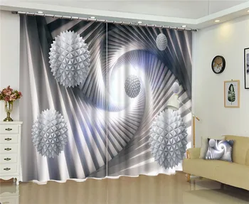 Luksusa Vizuālo efektu 3D Blackout Logu Aizkari viesistabā Gultas piederumi numurā Drapērijas Cotinas para sala Ziemassvētku Dekoratīvo