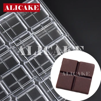 24 Dobumā Polikarbonāta Šokolādes Pelējuma Cepšanai, Konditorejas Instrumenti Forma:Šokolādes Bārs,