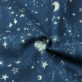 CF851 Zvaigžņotām Debesīm/Visuma Apdrukāta Kokvilnas Auduma galdautu/Aizkaru/Drēbes, Bērnu Istabas Aizkaru Drēbes DIY Raibs Materiāls