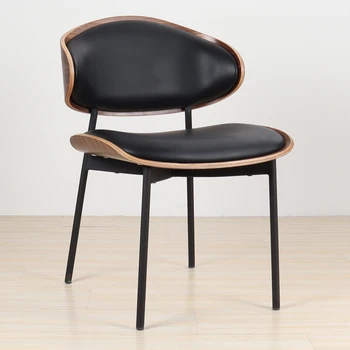 Unikālo Melnā Metāla Kājas Ēdamistabas Krēsli Mūsdienīga Luksusa Dizaina Ziemeļvalstīm Krēslu Grims Atpūtas Sillas Comedor Mājas Mēbeles