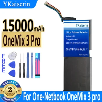 YKaiserin Cikla 15000mAh Akumulatoru Viens-Netbook OneMix 3 Pro 3pro Augstas Kvalitātes Rezerves Akumulators