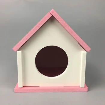 Kāmis Būrī Mini Mājas Noņemams DIY Mazo Dzīvnieku Slēptuve Māja Kāmju Māja Rotaļlieta Kāmis Būrī Žurkām, jūrascūciņām, Piederumi