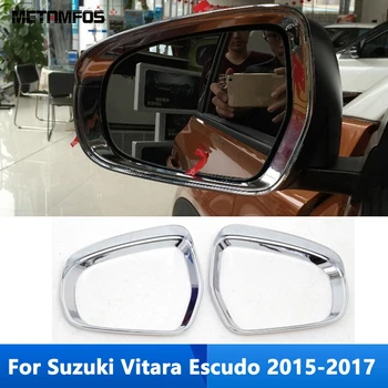 Par Suzuki Vitara Eskudo 2015 2016 2017 Chrome Atpakaļskata Sānu Skata Spogulis Saulessargam, Lietus Guard Shield Ārpuse Auto Piederumi