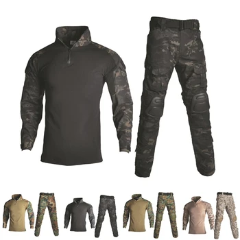 Militārās Armijas Kaujas Mācības Tērpi Taktiskās Maskēties Ghillie Uzvalks Medību Apģērbs Āra Peintbola Airsoft Krekls + Bikses