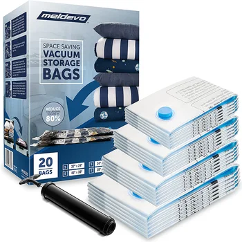 5-Pack Vakuuma Uzglabāšanas Maisiņi - Kosmosa Vakuuma Uzglabāšanas Maisi Apģērbu Glabāšana-Vakuuma Telpu, Somas Knupīši, Segas, Drēbes,